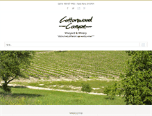 Tablet Screenshot of cottonwoodcanyon.com